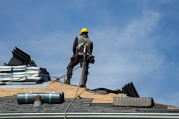 Professional Roofing technician working in South Bend, WA